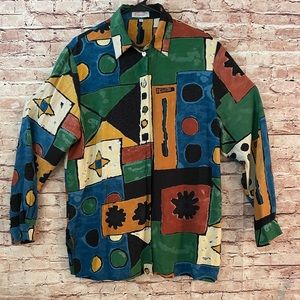 African print vintage shirt.